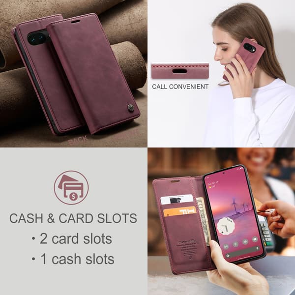 CASEME Google Pixel 10A Kotelo Teline Puhelinkotelo Red