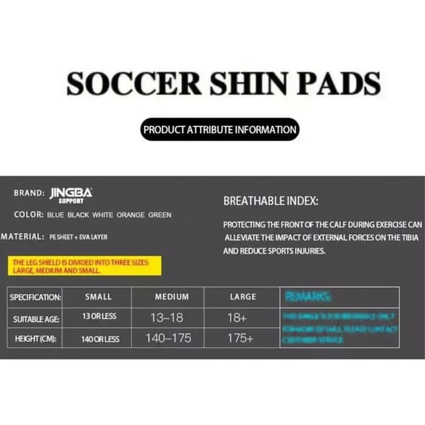 1 par Fotboll benskydd PE+EVA Utomhus Sport benskydd - Vit / S grå