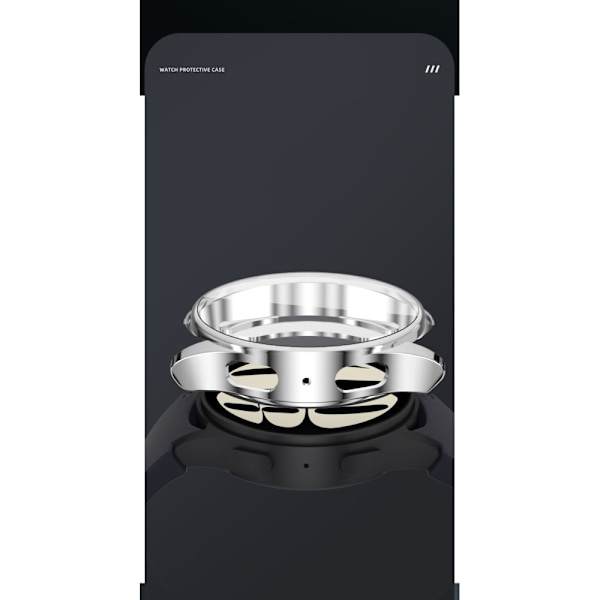 TPU-kuorikuori Samsung Galaxy Watch7:lle 44mm täysi peitto Transparent