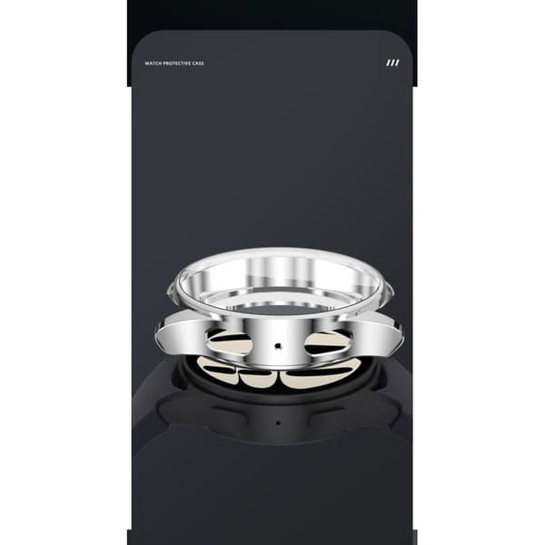 TPU Shell Case til Samsung Galaxy Watch7 44mm fuld dækning Transparent