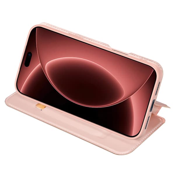 DUX DUCIS Puhelinkotelo jalustalla iPhone 18 Pro / 17 Pro puhelimelle Pink