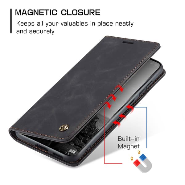 CASEME Plånboksfodral Xiaomi Redmi Note 15 / Xiaomi Poco M8 5G - Svart Svart