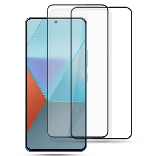 till Xiaomi Redmi Note 13 Pro 5G Härdat glas skärmskydd 2-Pack Transparent