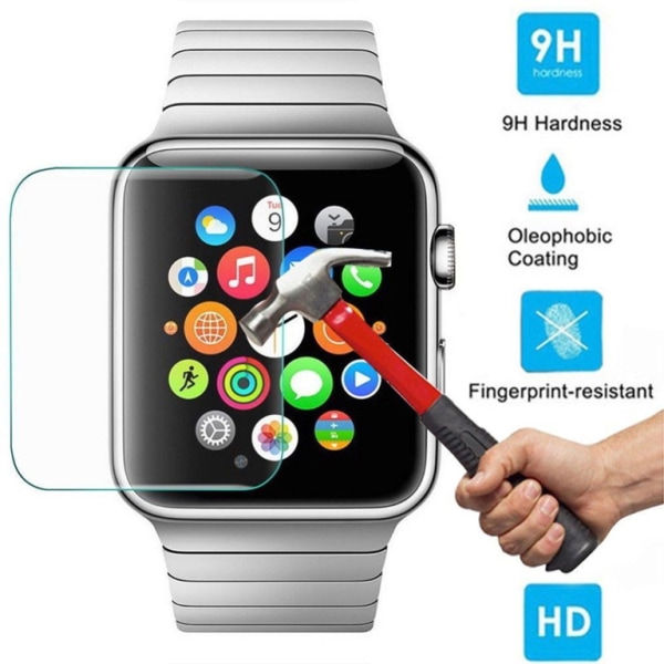 Apple Watch Clock 42mm Hærdet glas 0,3mm Transparent