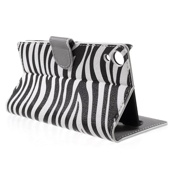 Sony Xperia Z3+ E6553 Zebra Stripe Lompakkokotelo Multicolor