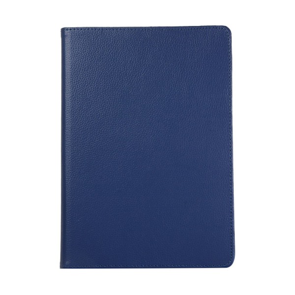 Apple iPad 10.2 2021/2020/2019 Litchi Texture Etui - Mørkeblå Blue