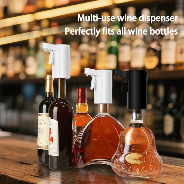 Smart vindispenser med touchskærm – elektrisk dispenser til rødvin og whisky – præcis dosering White
