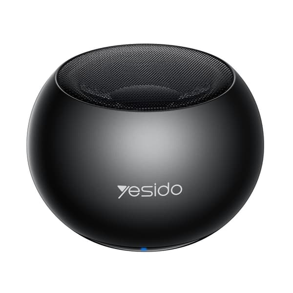YESIDO Bærbar TWS Bluetooth-høyttaler Aluminiumslegering Mini Trådløs Lydenhet Black