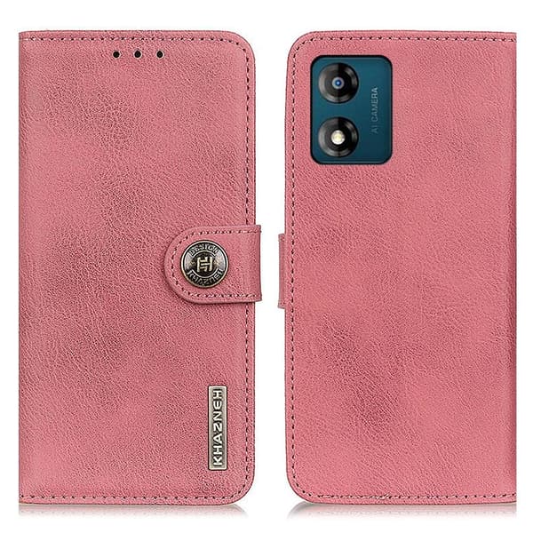 KHAZNEH Motorola Moto E13 4G Lommebok - deksel - Rosa Pink