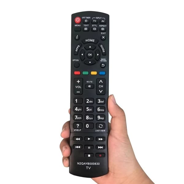 Fjärrkontroll Ersättning för N2QAYB000830 För Panasonic TV Svart
