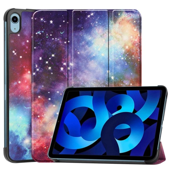 Tri-fold Stand Case til iPad 10.9 (2022) Tablet Cover - Space Multicolor