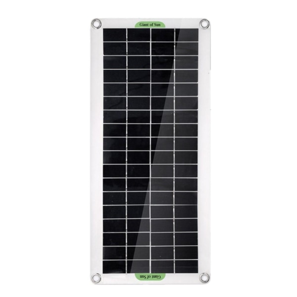 30W Bärbar Solpanel Solar Charge Controller för Camping Bil Båt Svart