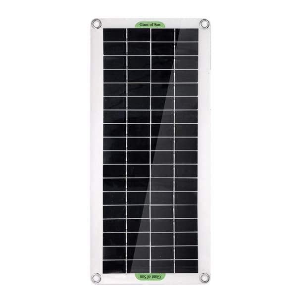 30W bærbart solpanel solopladningsregulator til bilbådcamping Black