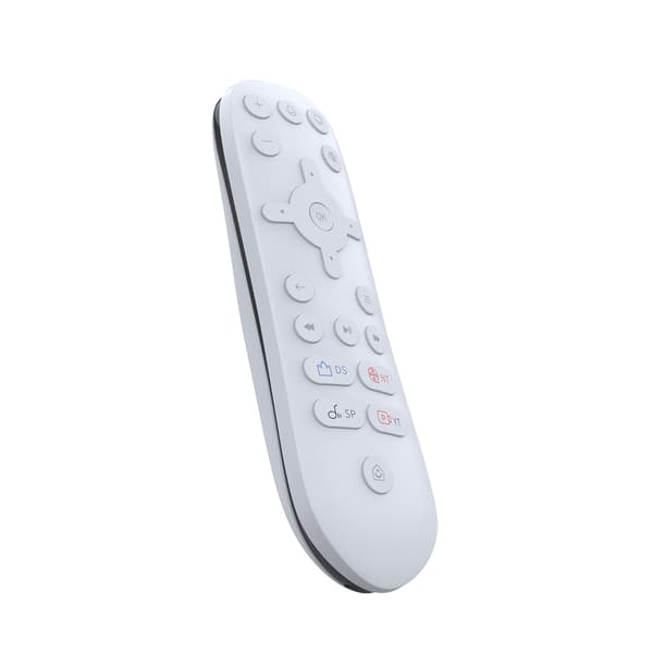 Fjärrkontroll IR kompatibel med Sony PlayStation 5 5 Pro 5 Slim röststyrning Vit