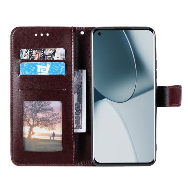 Lommebokdeksel med Stativ og Håndleddsstropp til Sony Xperia 1 VIII Brown