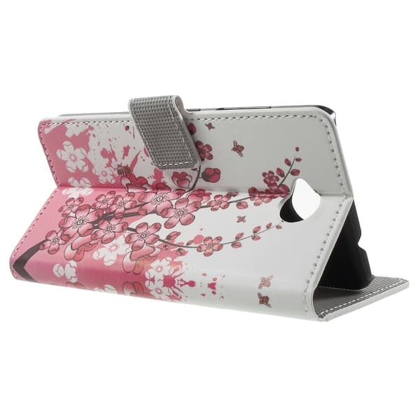 Microsoft Lumia 650 Lommebokveske Plommeblomst Black