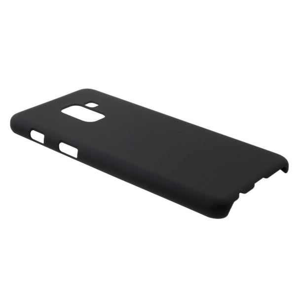 Gummibelagt pc-hårdt mobiltelefoncover til Samsung Galaxy A8 (2018) Black