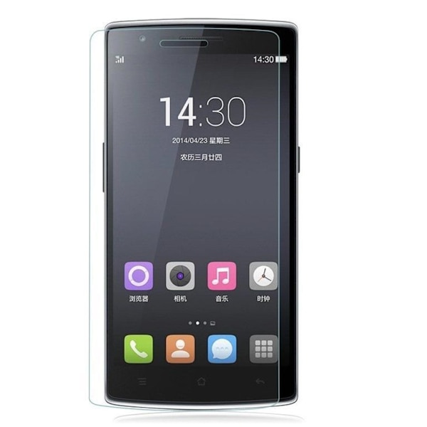 OnePlus One skjermbeskytter x2 med rengjøringsklut Transparent