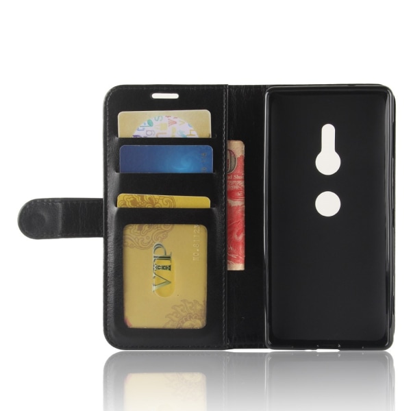 Wallet Mobiltelefon Taske til Sony Xperia XZ2 - Sort Black