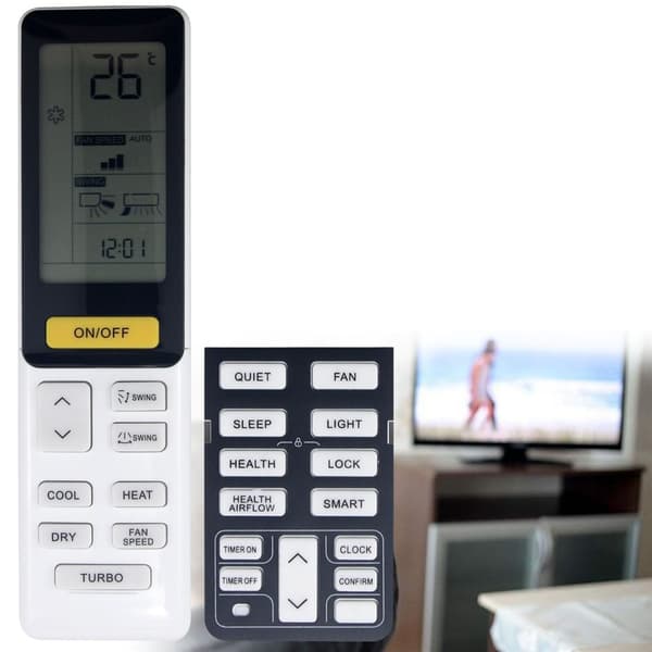 Fjärrkontroll Ersättning för 0010402886R för Haier Air Conditioner Vit