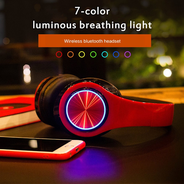 Langattomat Hifi-korvakuulokkeet Bluetooth-kuulokkeet - Punainen+musta Red