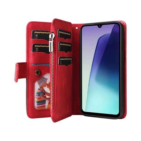 KT Wallet Case til Xiaomi Redmi 14C Red