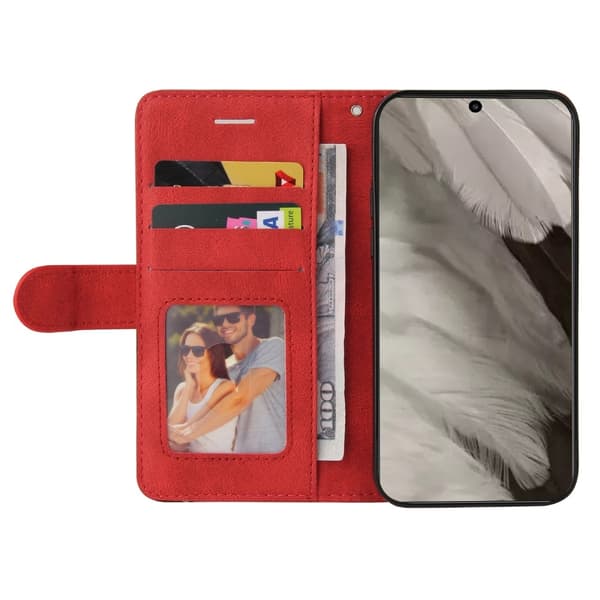 Google Pixel 8 KT Series - 1 Kahden Värin Kotelo Remmillä Red