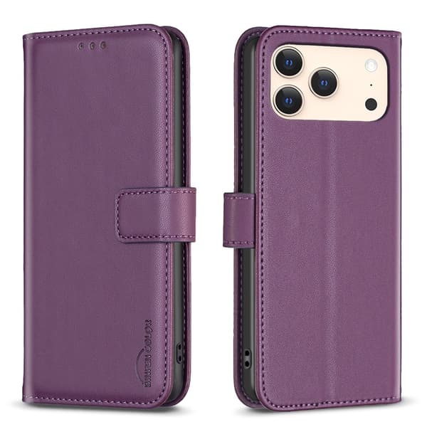 BINFEN COLOR Telefonpungcover til iPhone 18 Pro / 17 Pro Purple