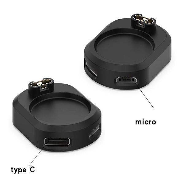 Laderbase for Garmin Forerunner 265 265S 965 Fenix 5 6 7 Black
