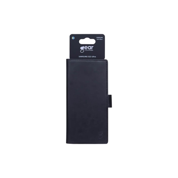 GEAR lompakkokotelo, musta Samsung Galaxy S22 Ultralle Black