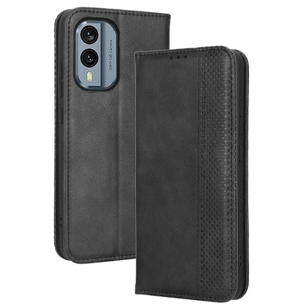 Nokia X30 5G Plånboksfodral Exklusivt Svart Svart