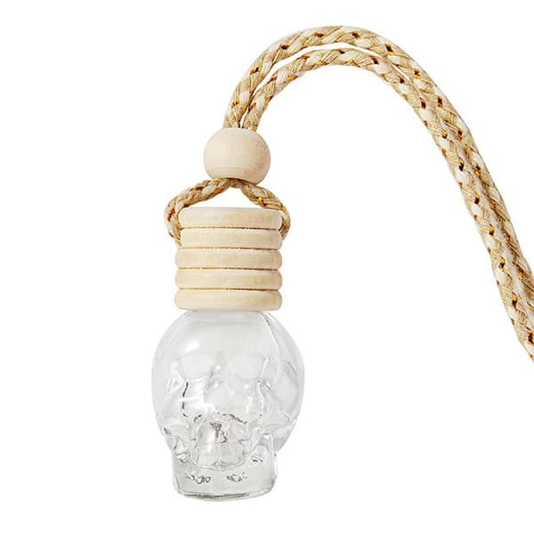 kranium glasflaske parfumeflaske trælåg beholder til væske Transparent