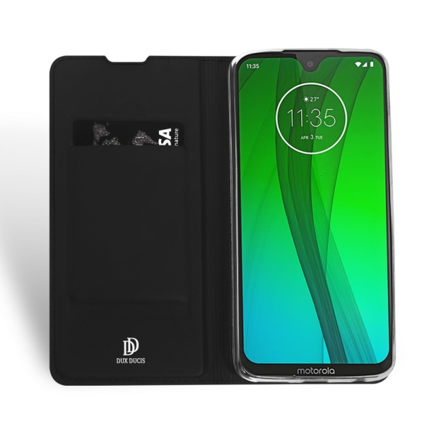 DUX DUCIS Skin Pro Series Jalusta Käännettävä Suojakotelo Motorola Moto G7 Plus - Musta Black