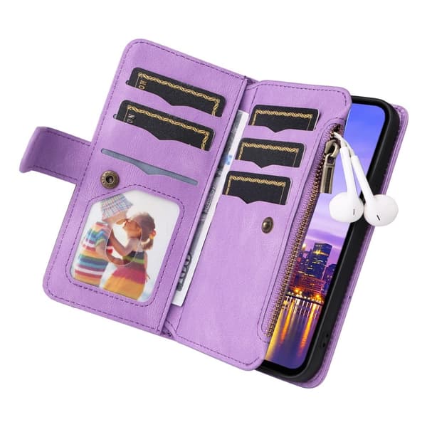 KT Multifunksjons Serie-5 For Samsung Galaxy A16 Telefonveske Purple