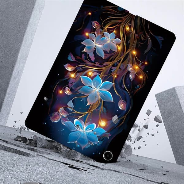 Til Samsung Galaxy Tab A11+ Etui Mønstertryk Slankt TPU Beskyttende Tablet Etui Lantern Multicolor