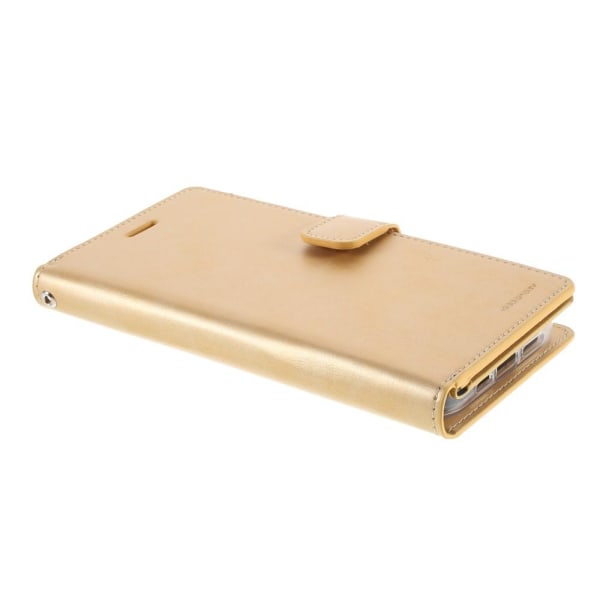Mercury Goospery Mansoor iPhone 12 / 12 Pro Plånboksfodral Guld