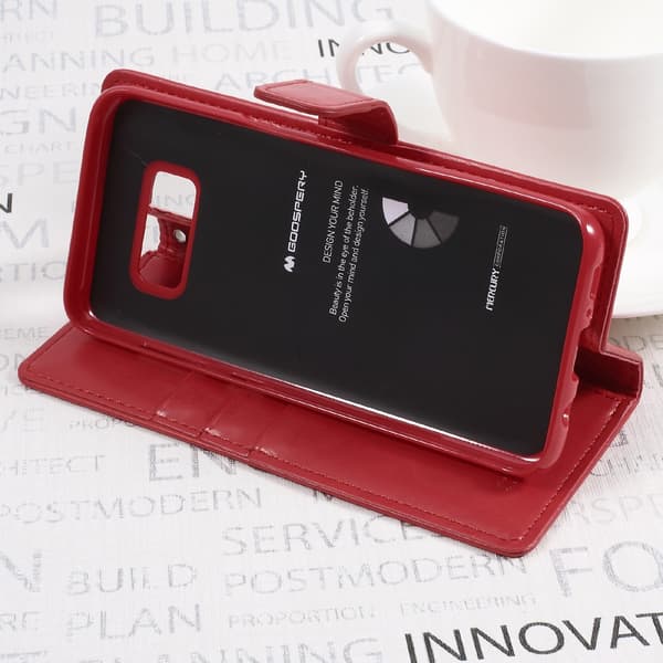 MERCURY GOOSPERY Sininen Moon Samsung Galaxy S8 Plus - Punainen Red