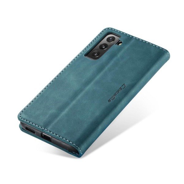 CASEME Retro Lompakkokotelo Samsung Galaxy S22 Plus - Green