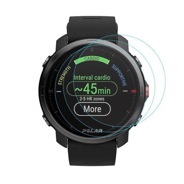 Polar Grit X Smartwatch Karkaistun lasin näytönsuojan lisävaruste Transparent