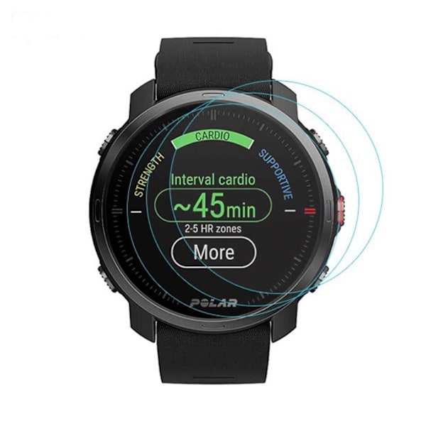 Polar Grit X Smartwatch Tilbehør til skærmbeskytter i hærdet glas Transparent