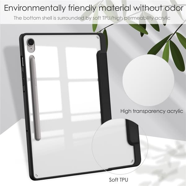 Til Samsung Galaxy Tab S10 Lite Etui Tablet Cover – Sort Black