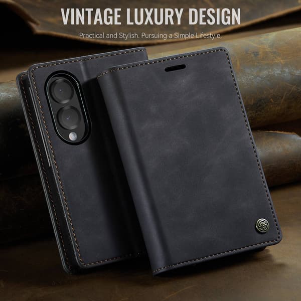 CASEME Telefonlommebokdeksel til Samsung Galaxy Z Fold8 Black