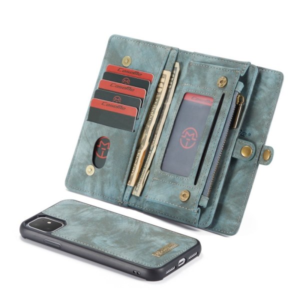 iPhone 11 CASEME Split Wallet Case - Blue Blue