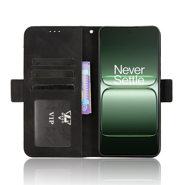 Til OnePlus Nord CE5 5G Case Pung Etui Shell Telefon Case Ekstra kort - Sort Black