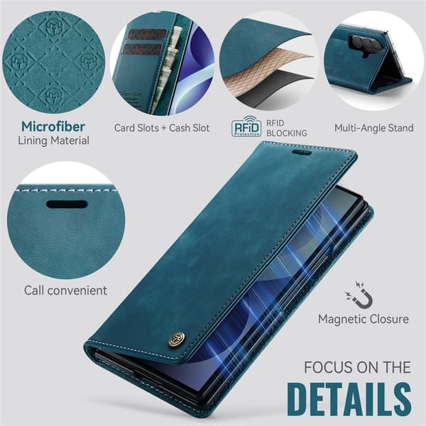 CASEME Telefonplånboksfodral till Samsung Galaxy Z Fold8 Ultra Grön
