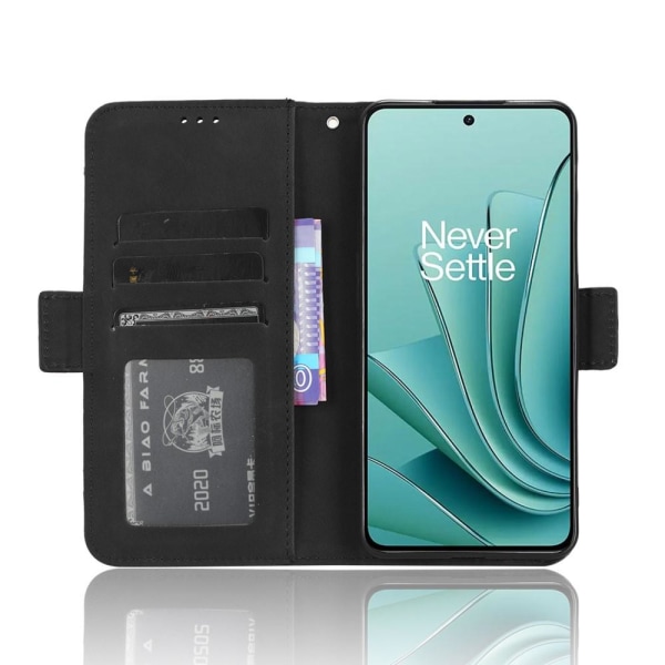 Wallet Stand Flip-telefonetui til OnePlus Nord 3 5G - Sort Black