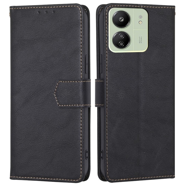 Wallet case Case Cover for Xiaomi Redmi 13C Black