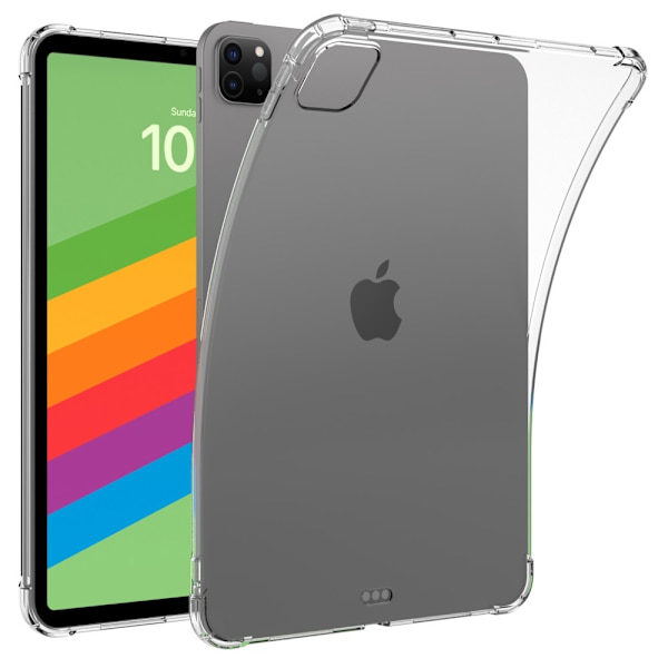 Til iPad Pro 11 (2024) Tablet Etui Fire Drop Beskyttelse TPU Bagside Cover Transparent