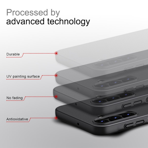 NILLKIN Frosted Hard Plastic Case Samsung Galaxy A15 Black