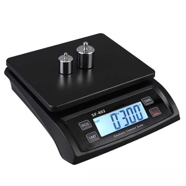 SF802 30kg/1g Digital elektronisk Våg med räknefunktion Silver